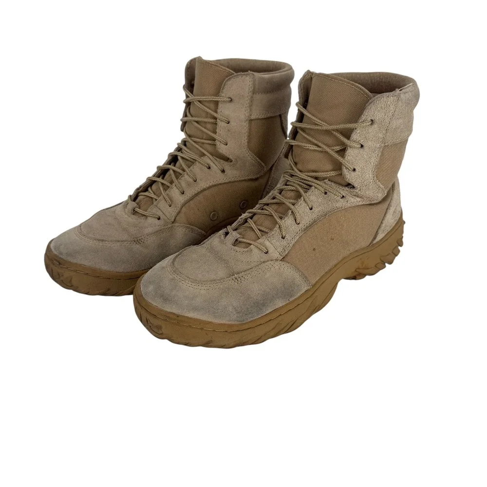 Oakley SI Assault 6 Coyote Tan Tactical Military Boots Mens 9.5 Vibram Suede